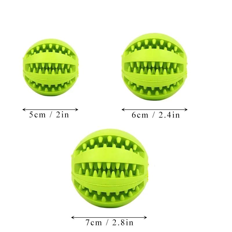 Dog Toys Teeth Cleaning Rubber Balls Pet Training Leaky Food Ball Dog Chewing Toy Balls Watermelon Balls Interactive Toy for Dog