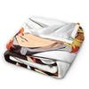 Flame Hashira Kyojuro Rengoku Blanket Anime Demon Slayer Fleece Awesome Breathable Throw Blanket for Coverlet Spring/Autumn