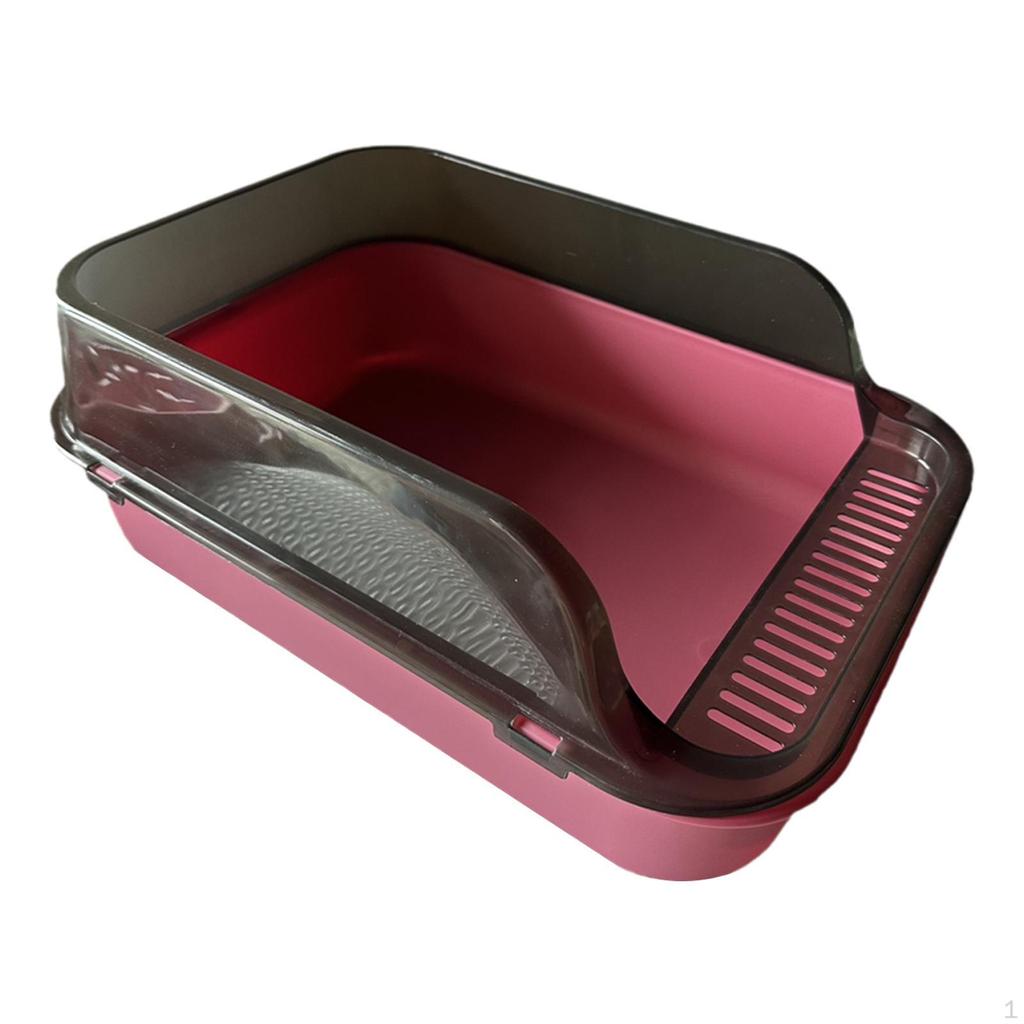 Katzentoilette, Haustiertoilette, Sandkasten, Spritzschutzbehälter mit hohen Seitenwänden