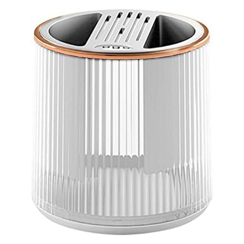 A20F-Rotating Utensil Capacity Kitchen Utensil Holder Flatware And Utensil Storage Cooking Utensil Organizer For Kitchen белый