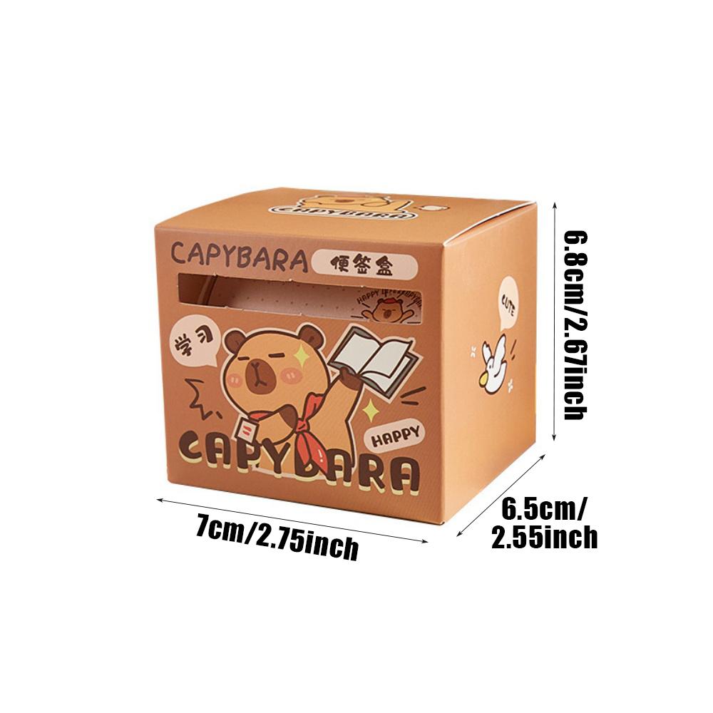256 Pcs/roll Capybara Animal Stickers Cartoon Cute Reward Sticker Notebook Suitcase Laptop Decals Sticky Note Kids Toys Gifts