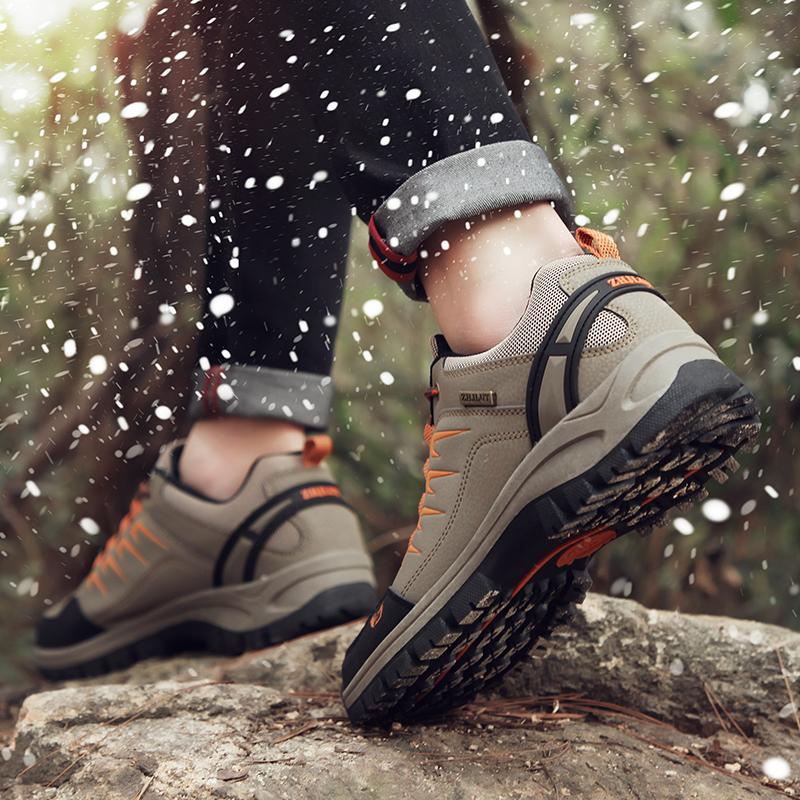 36-47 Winter Paar Plus Samt Warme Outdoor Spezialagent Wanderschuhe Wanderschuhe Sportschuhe Baumwollschuhe Schneestiefel