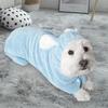 Dog Drying Towel Dog Hooded Bathrobe Towel Absorbent Pet Grooming Clothes Shower Blanket for Bathing Cat Puppy Winter Home