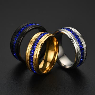 1 Stück Modischer, Schlichter und Vielseitiger Titanstahlring, Ein Modischer Ring Geeignet für Männer und Frauen
