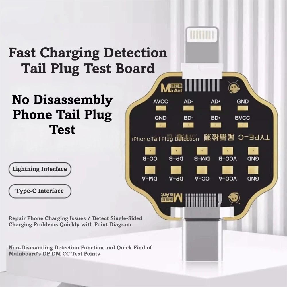 Type-C Interface Phone Tail Plug Tester Quick Test Battery Power Supply Tester Fault Detection