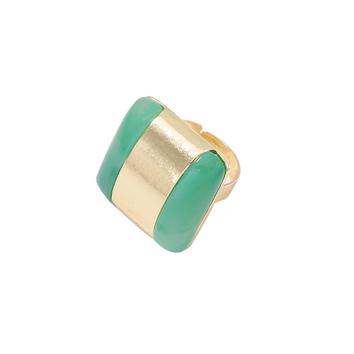 

DIGADAGU Alloy Resin Geometric Adjustable Ring New Minimalist Luxury Women s Everyday Zircon Accessories