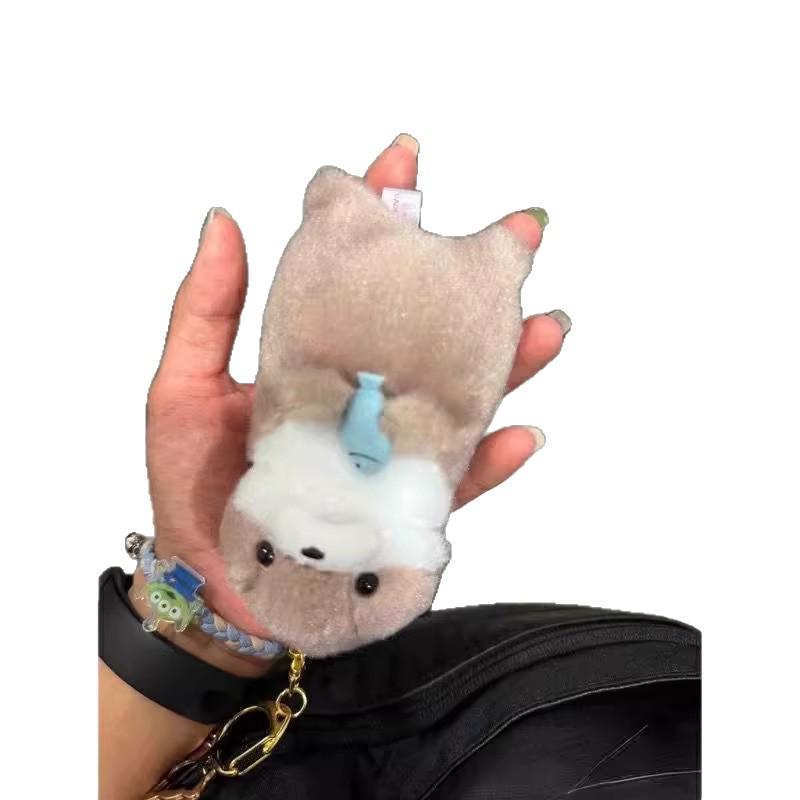 Free Shipping for Newcomers: Cute Otter Holding Fish Plush Pendant Gift