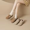 Augustine fleece Birkenstocks winter new flat-bottomed snow cotton shoes fluffy shoes