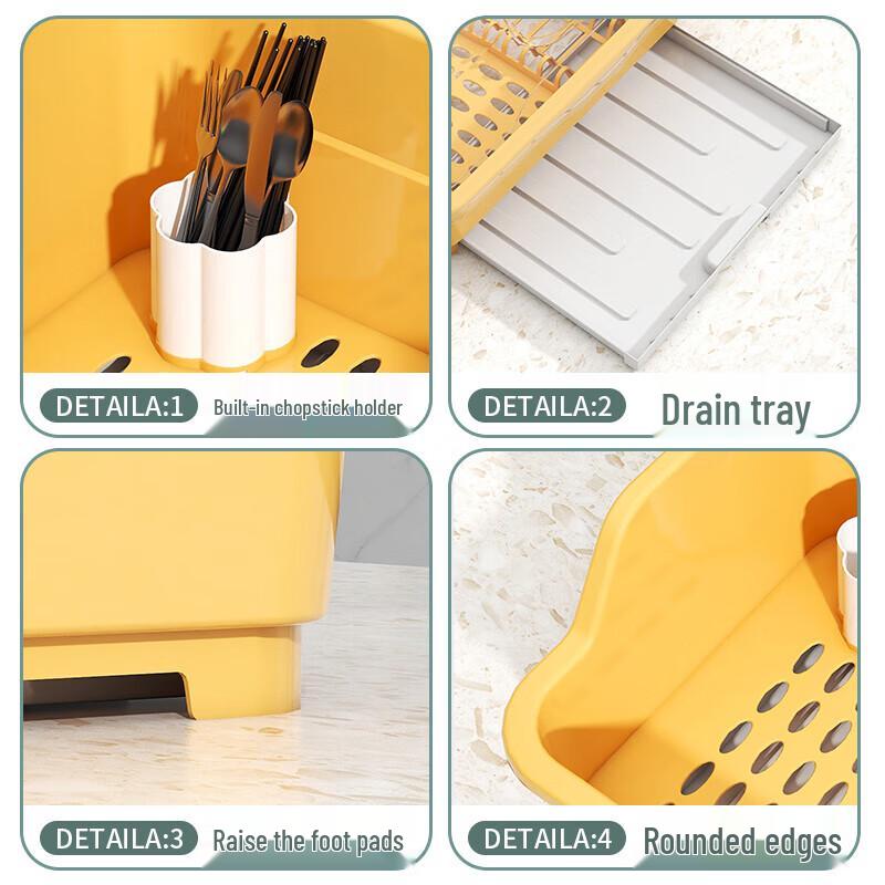 Meishangyuan Draining Dish Rack with Cover