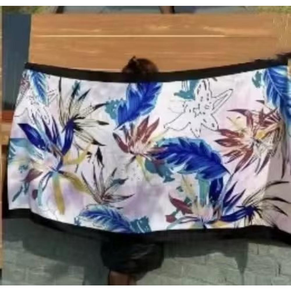 Chaka Salt Lake Great Northwest Tourism Ethnic Style Scarf Silk Scarf Women'S Summer Seaside Beach Shawl Sunscreen Thin