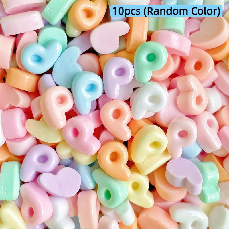 Handmade Mini Letter Charms Cute Diy Phone Cases Hair Clips Shoes Accessories Random Color