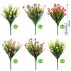 12 svazků umělých falešných květin sedmikrásek kytice pro venkovní použití hedvábné umělé divoké květiny sedmikrásky se stonky pro venkovní použití stolní dekorace