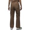 Jordan Chicago Logo Solid Color Zipper Straight Leg Comfortable Work Pants Women Pants Dark-Brown FV7099223