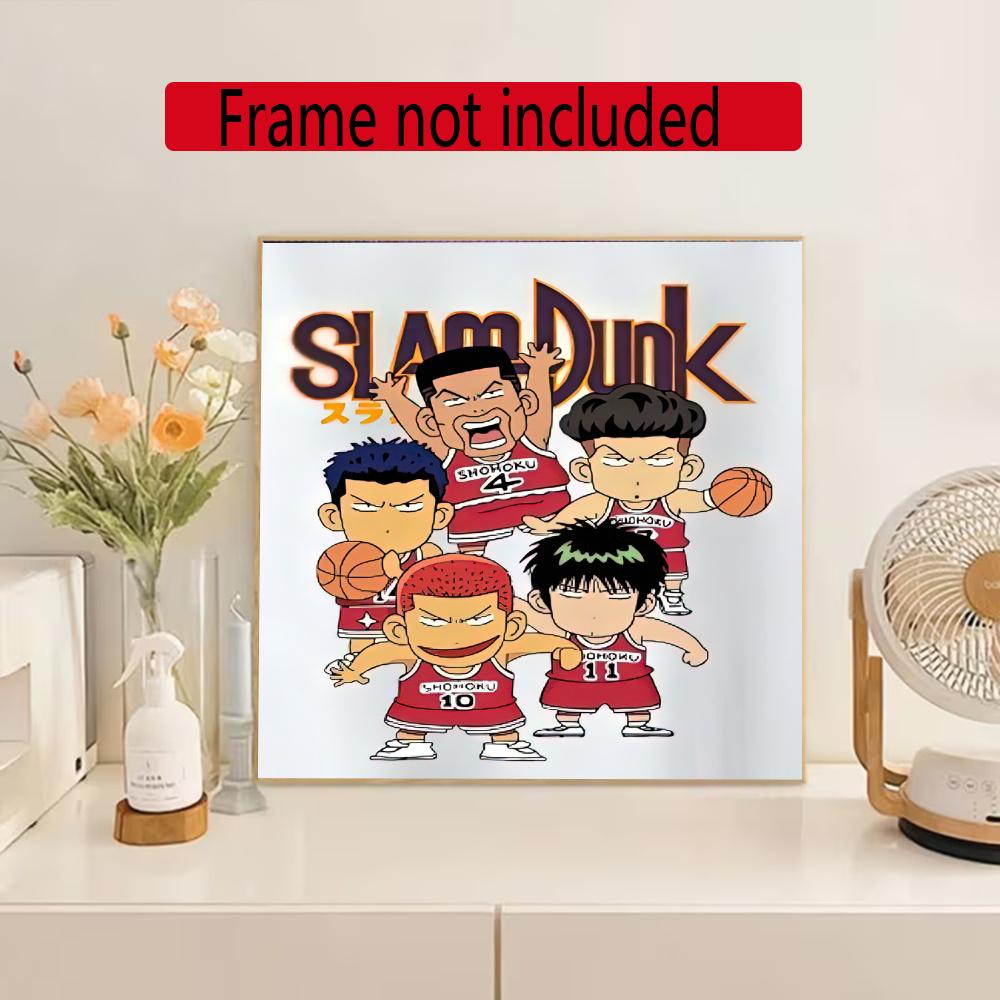 Slam Dunk Chibi 5D Diy Diamond Painting Round Diamond Mosaic Suitable For Beginners Diamond Painting Rhinestones Gift Frameless