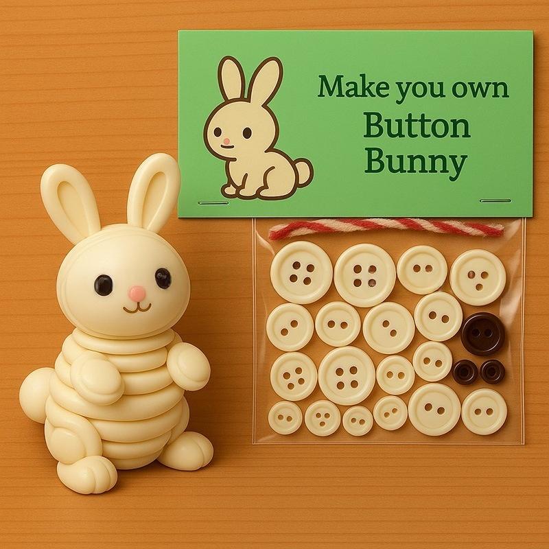 1 Set Handmade Highland Cow Animal Button Ornament Kit Cute Christmas Decorations DIY Accessories For Holiday