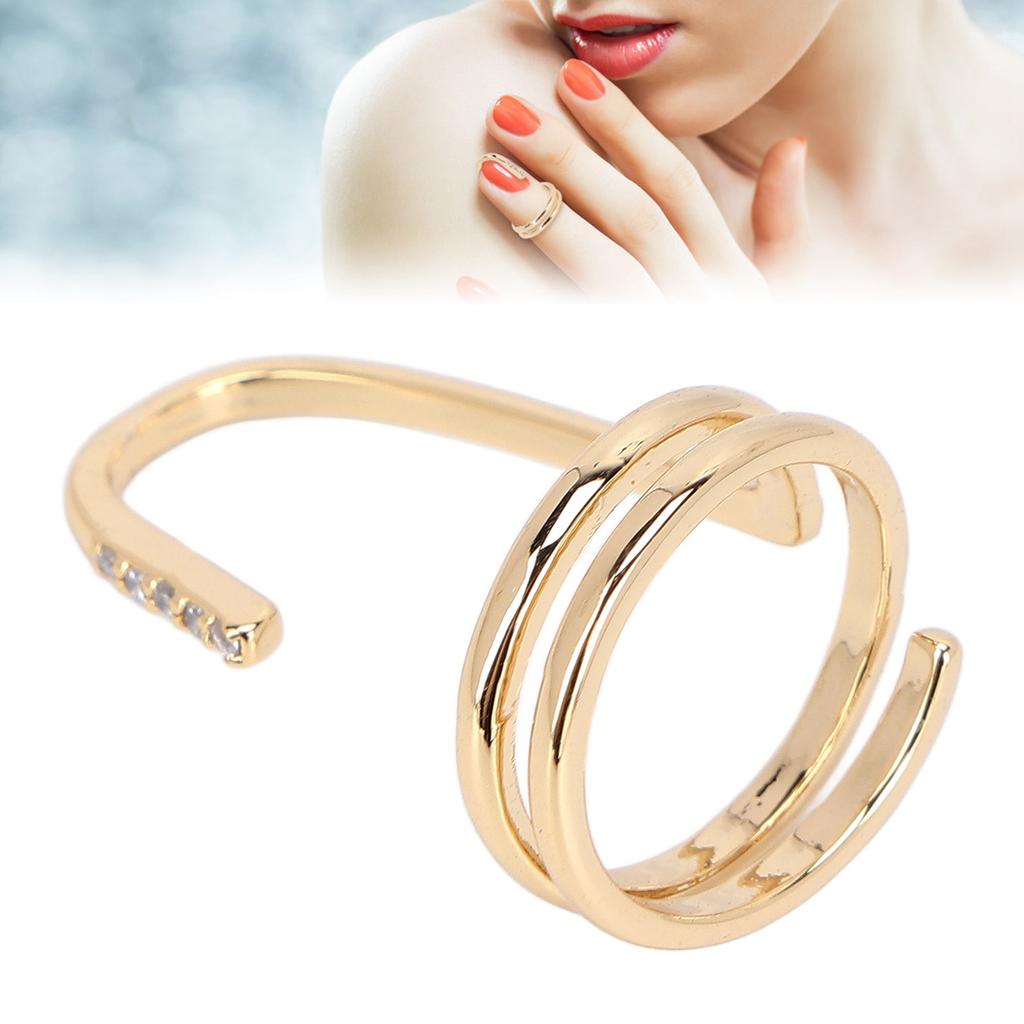 Decorative Nail Ring Fashion Fingertip Jewelry Nail Art Ring Ladies Wearing Nail Accessories