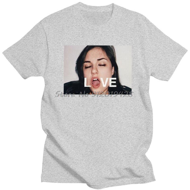 Klassisches Sasha Grey Liebe T-Shirt Unisex Kurzarm Baumwolle T-Shirt Druckfolie Tee Tops Mode Streetwear Marke T-Shirt Kleidung