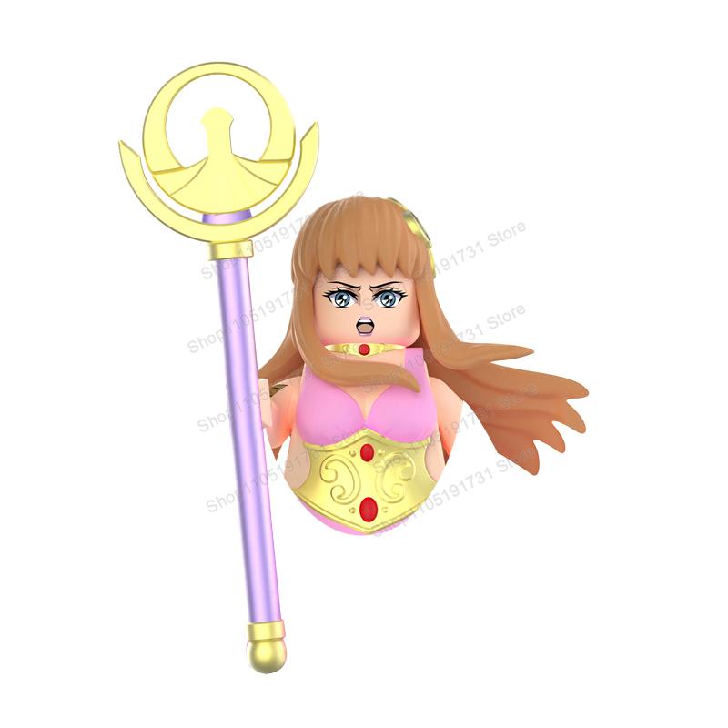 NEW Saint Seiya Athena building blocks dolls Model Bricks Anime Cartoon Action Figures Puzzle Toy Ornament Birthday Gifts