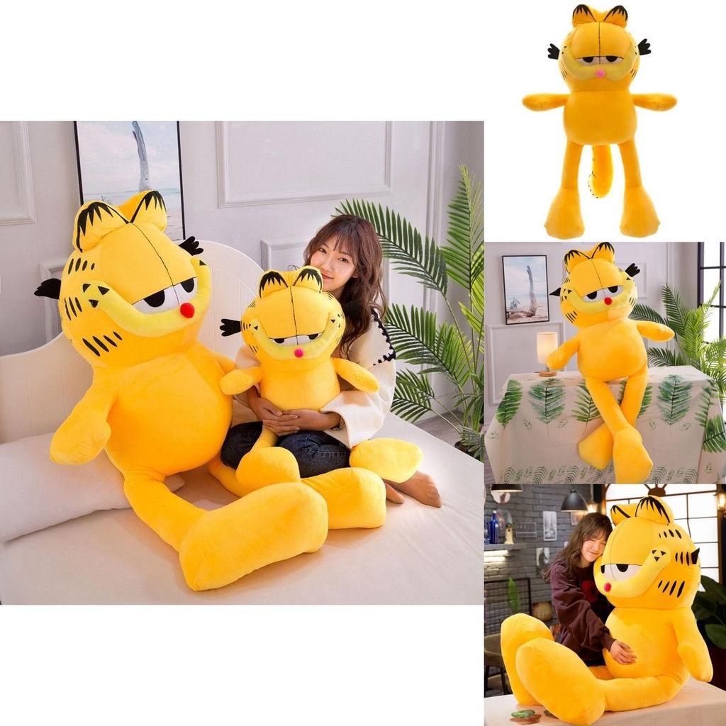 Riesiges Garfield-Katzen-Plüschtierkissen, perfekt als Geschenk für Kinder und Babys.