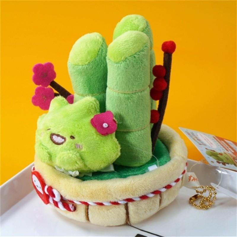 Series Sumikkogurashi Supermarket Plush Pendant With Apple Broccoli For Gift