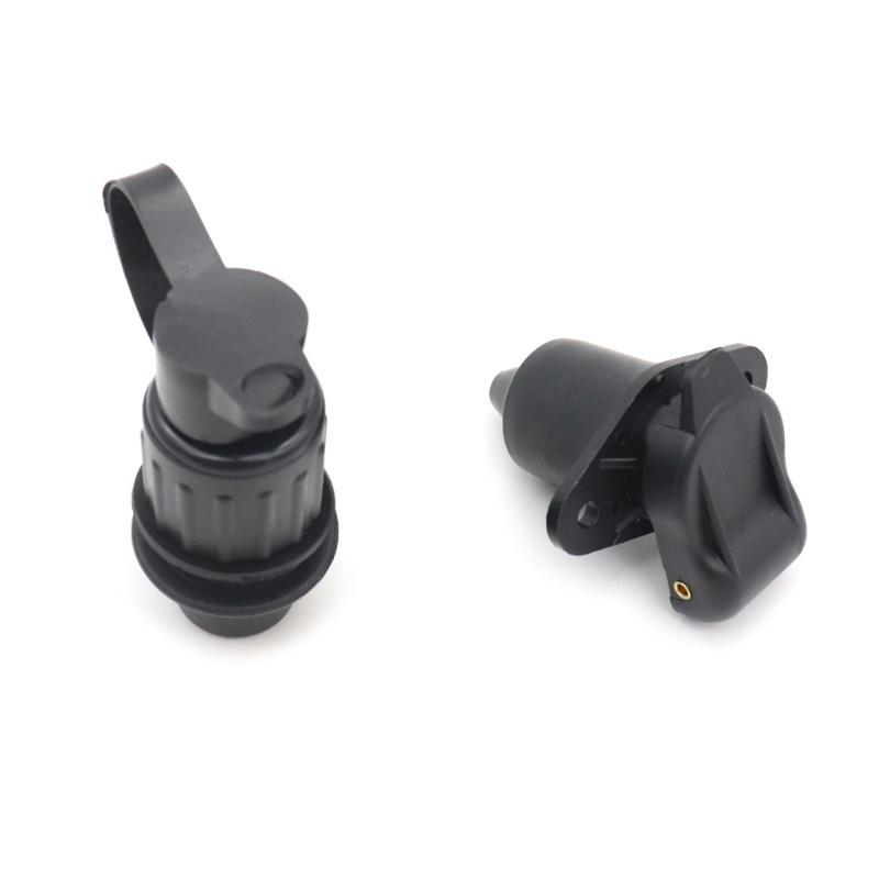 Round 3 Pin Trailer Socket Connectors Interface Adapter For Caravan Truck 12v Motorhome Power Cord Socket Connector
