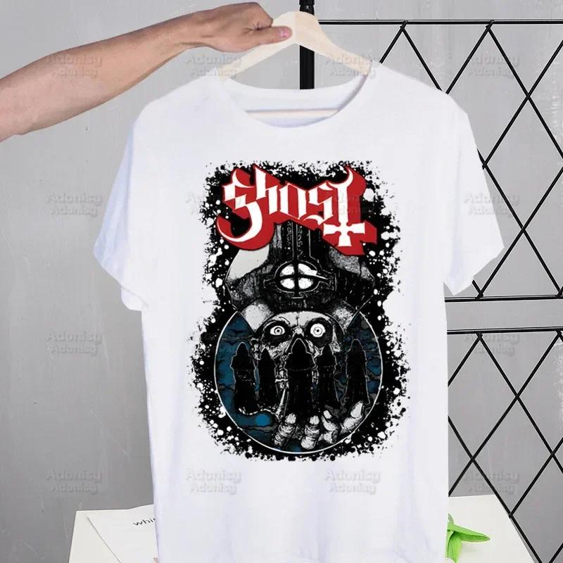Ghost Band Hard Rock Band Harajuku Men's Tshirt Unisex Short Sleeve T Shirt Casual Ghost B.C. Heavy Metal T-shirt Male Tops