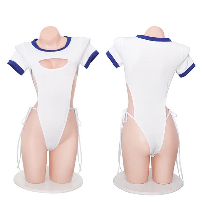 Sex Suit Sexy Underwear Uniform Passion Open Crotch Clothes Sex Fun Seduction Female Dead Library Swimsuit Onesie A028