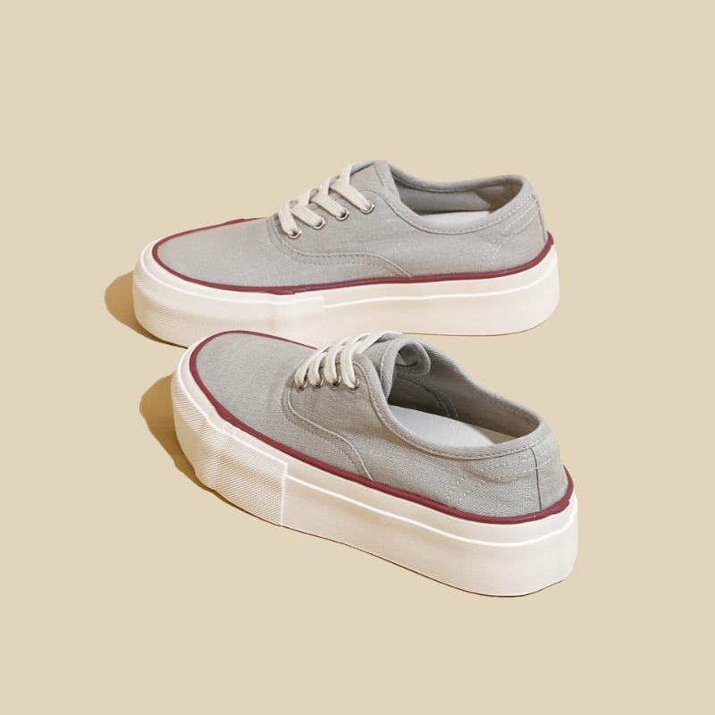 

Platform canvas shoes women s autumn new linen soft sole round head retro casual board shoes women 40