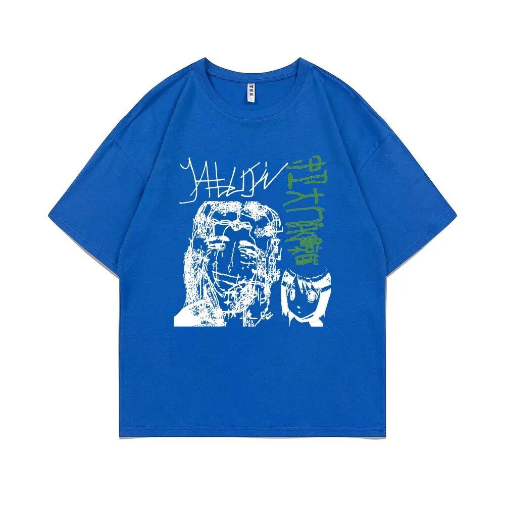 Limited Edition Yabujin T-shirt Summer Short Sleeve Unisex Women Oversized Tshirt Male Vintage Tees Unisex O-collar Cotton T Shirt