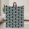 RUS George Russell Decken Fleece Winter Atmungsaktiv Super Warm Überwurfdecken für Zuhause Reisen Plüsch Dünne Steppdecke
