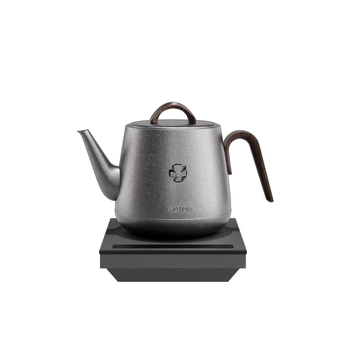 Shangpengtang Pure Titanium Multi-Function Electric Kettle: Constant Temperature, Auto Fill & Integrated Tea Brewing 0.8L