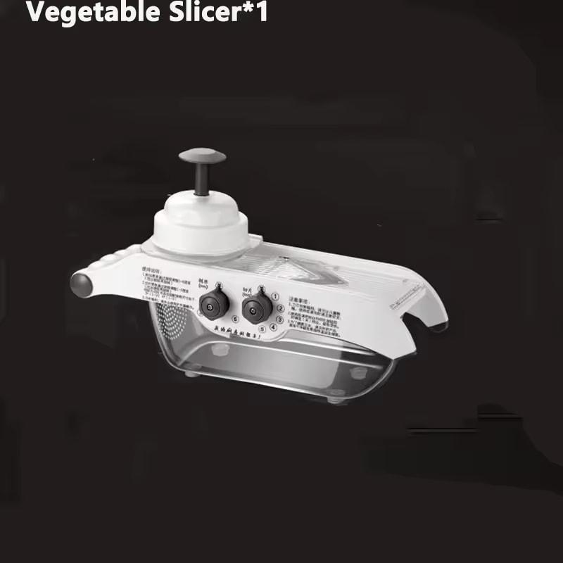 Лимонорезка Регулируемая Овощерезка Кухонная Машина для Нарезки Жульеном с Корзиной Многофункциональная Ручная Картофелерезка Фрукторезка Кухня 1PC