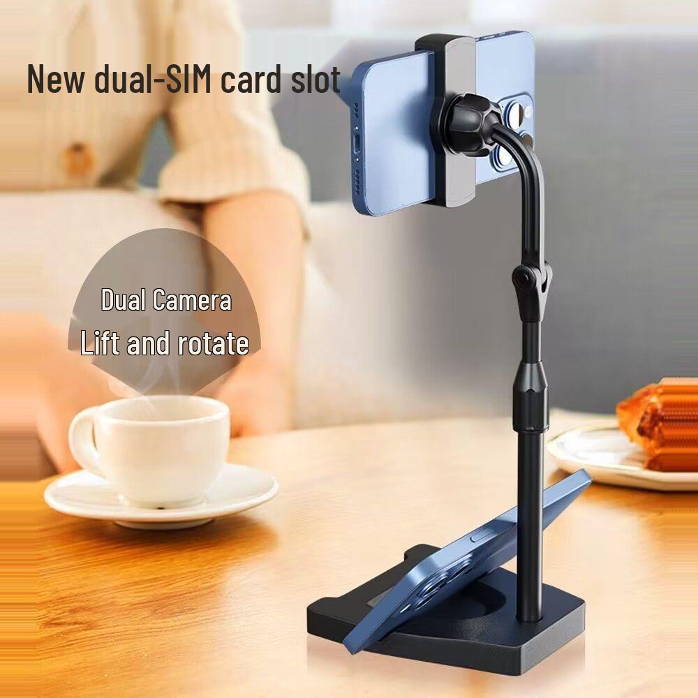 Universal Adjustable Desktop Phone Holder for Streaming, Classes, Photos, and Drama Watching