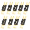 X AUTOHAUX ANL Fuse Gold Tone Plated 175A Universal Inverter for Car Vehicle Truck Audio 9pcs