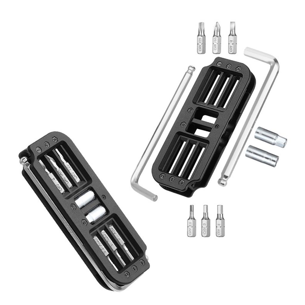 10 in 1 Bicycles Maintenance Tool Pocket Size Heavy Duty Bikes Multiple Tool Multifunctional Bikes High Strength Wrench