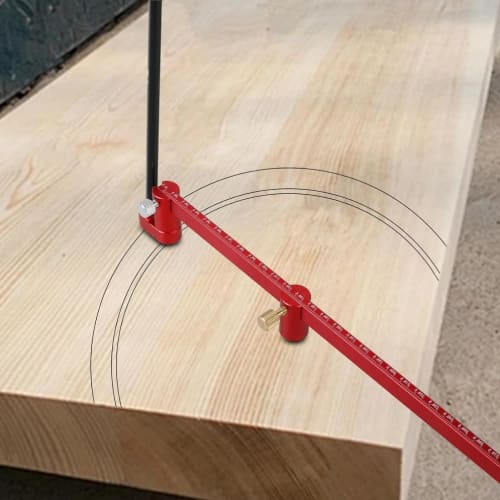 Woodworking Compass Scriber, 360 Degree Arc Marking Tool, High Precision, 30cm Woodworking Scribing Circle, Carpenter Marking Gauge, Adjustable Circle