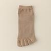 Men's Antibacterial Cotton Split-Toe Socks - Breathable, Sweat-Absorbing Five-Finger Socks for Spring/Summer.
