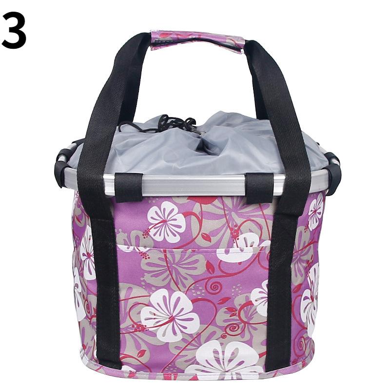 Foldable Bike Front Tube Bag Waterproof Bicycle Handlebar Basket Pack Cycling Front Frame Bike Accessories Bike Baskets,1PCS