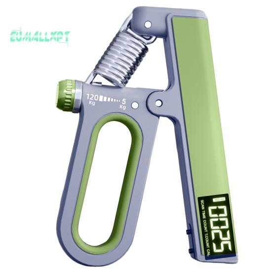 

Тренировка для укрепления хвата рук с регулируемым сопротивлением 10–120 - нескользящий захват для пальцев, прочный захват для предплечья, тренажер для снятия стресса для спортсменов зелёный