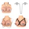 Rose Design Adjustable Metal Nipple Clamps On Nipple Rings Decorative Clip for Clothing Accessories Sex Metal Clip Chain