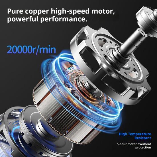 Polierstift Akku-Rotationswerkzeug mit extra langer Laufzeit USB-C Schnellladung Ergonomischer Griff Polieren Holzschnitzen Metallpolieren Nagelfräser