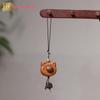 Peach Wood Coffee Bean Phone Charm - Wénwán Bear & Dog Pendants