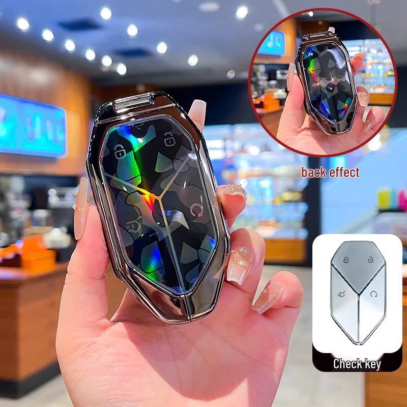 Key Cover & Metal Key Ring for BYD Formula Leopard 3, 5, & 8