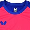 Butterfly Table Tennis Short Sleeve T-Shirt, Xterra, Unisex, Navy/Rose (412), Size O, 46430