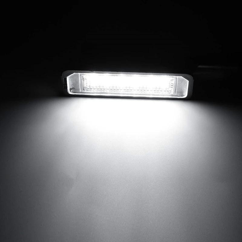 2Pcs 12V 18 LED Car Number License Plate Lights Lamps White For VW GOLF 4 5 6 7 Lupo Scirocco Polo 9N 6R Passat B6 Phaeton