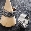Solid 316L Stainless Steel Men's Finger Rings Stainless Ring for Men Women Size 7-13 Vintage Male Charm Jewelry Wedding Bands