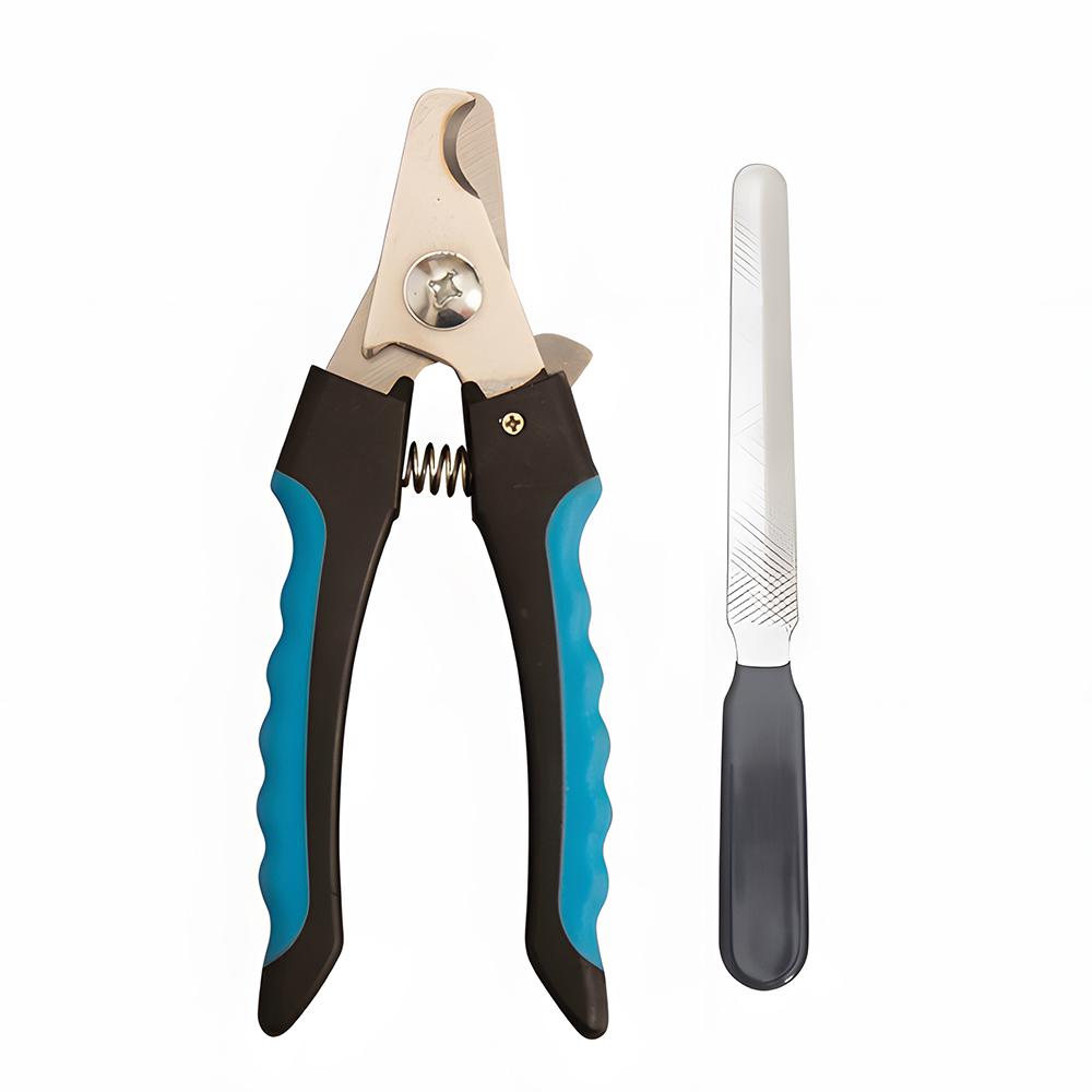 

Pet Nail Clippers with File Dog Cat Nail Trimmer Set Stainless Steel Pet Grooming Supplies Safe Safe Cat Claw Clippers Pet Trimm синий