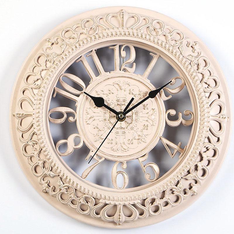 Creative 12 Inch Living Room Bedroom Numeral Round Wall Clock