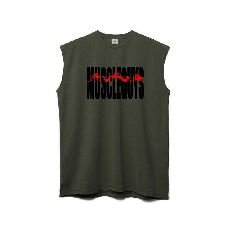 

Do The Work Новый брендовый летний спортивный мужской быстросохнущий жилет для фитнеса, бега, бодибилдинга, свободный дышащий жилет XXL армия зеленый