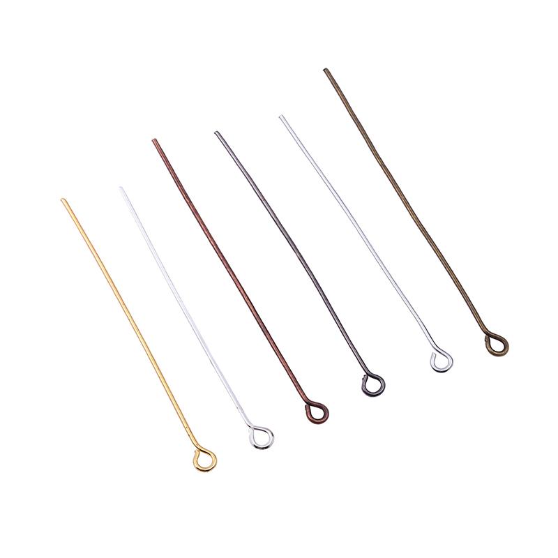 200Pcs/lot 10-50mm Flat Head Ball Head Eye Head Pins Connectors For Necklace Pendant DIY Jewelry Making Accessories Supplies